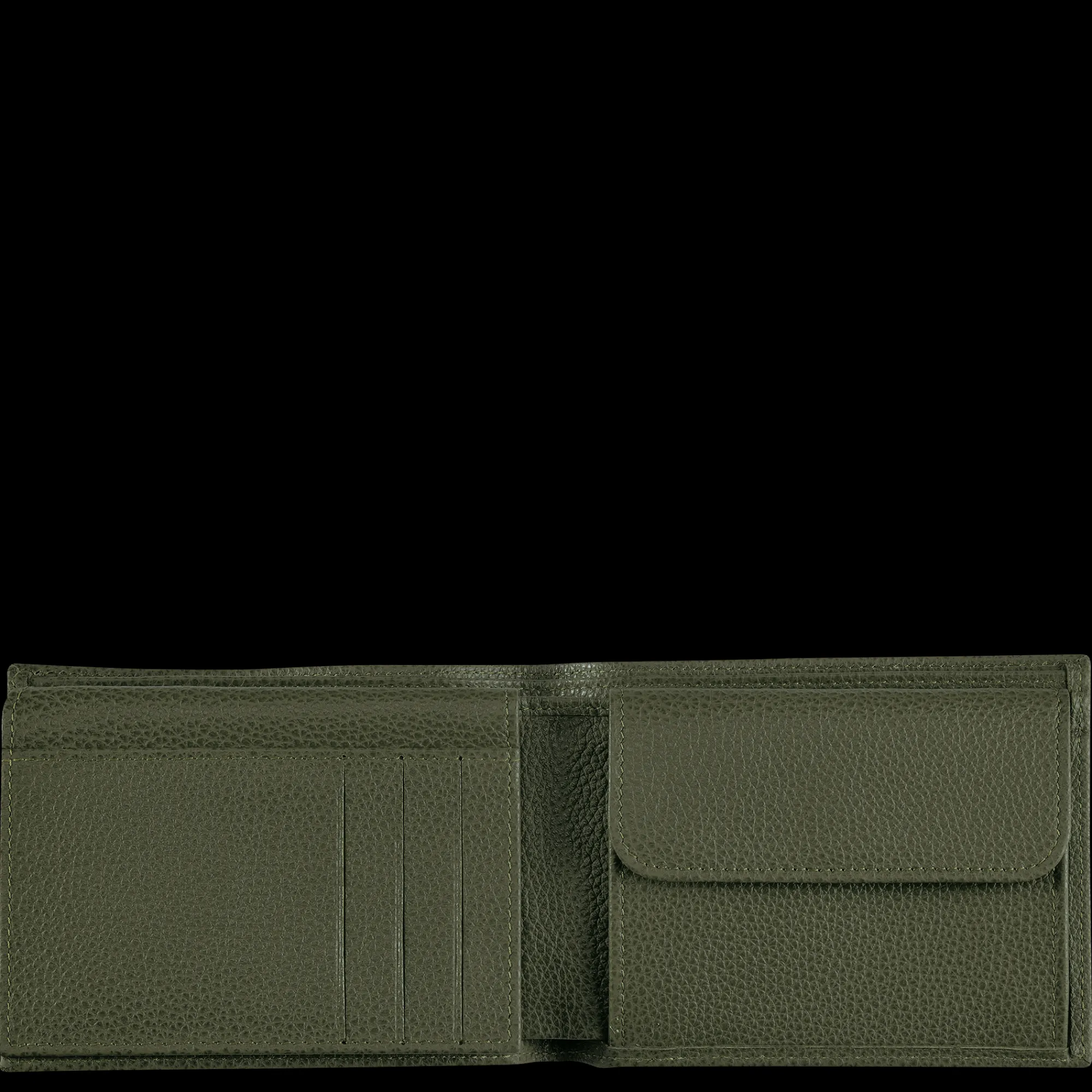 Best Longchamp Portefeuille Le Foulonné Kaki