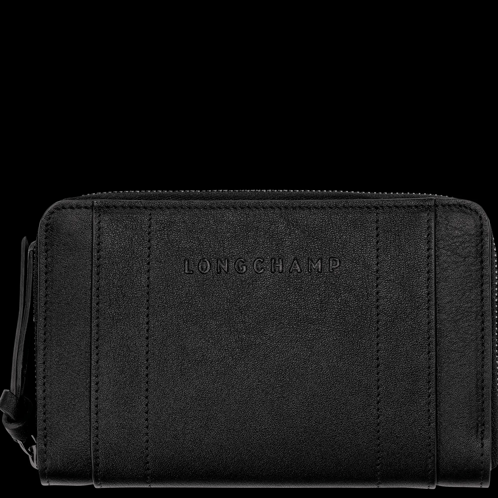 Discount Longchamp Portefeuille 3D Noir