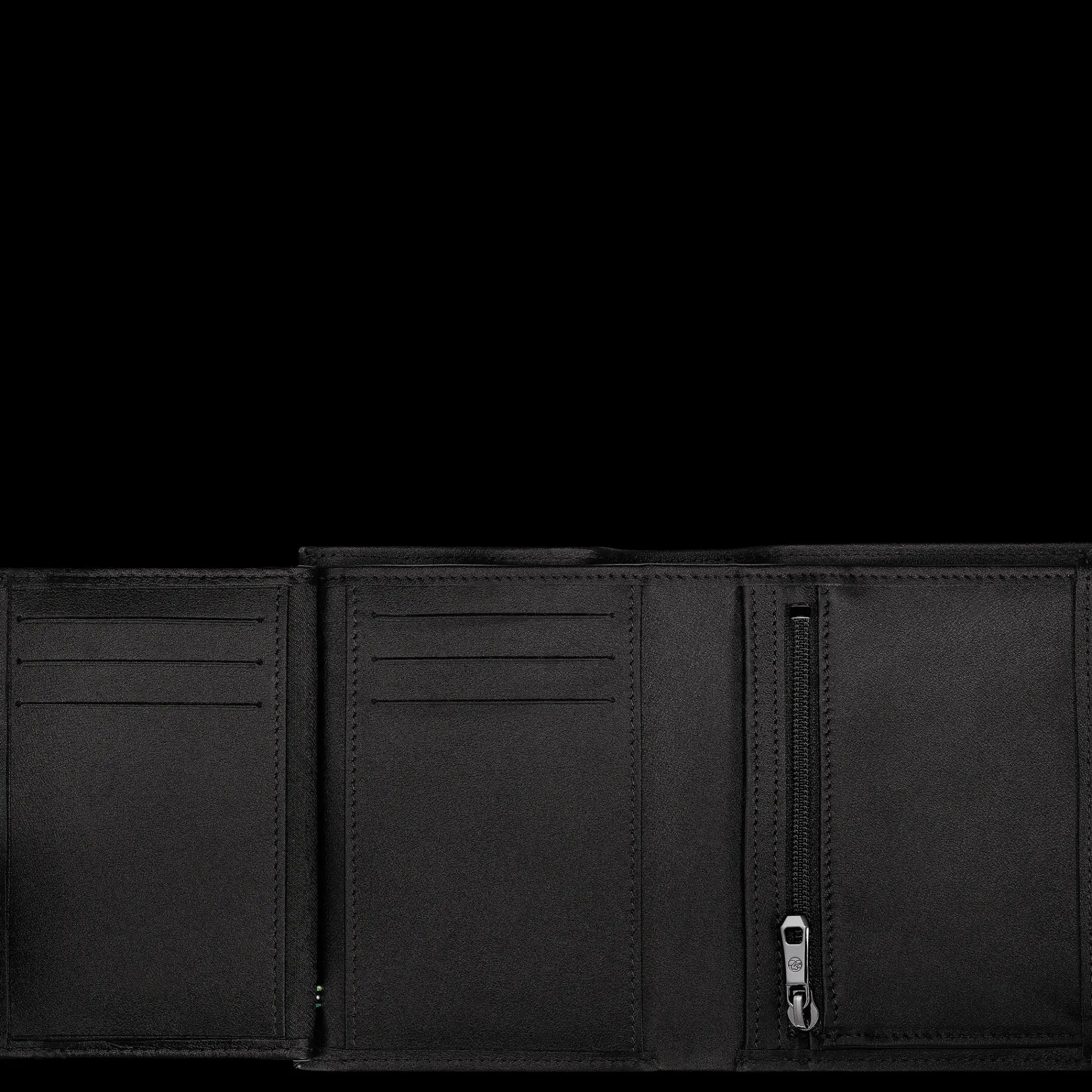 New Longchamp Portefeuille Sur Seine Noir