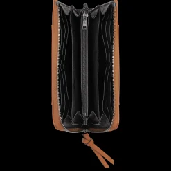 Clearance Longchamp Portefeuille Zippé 3D Naturel