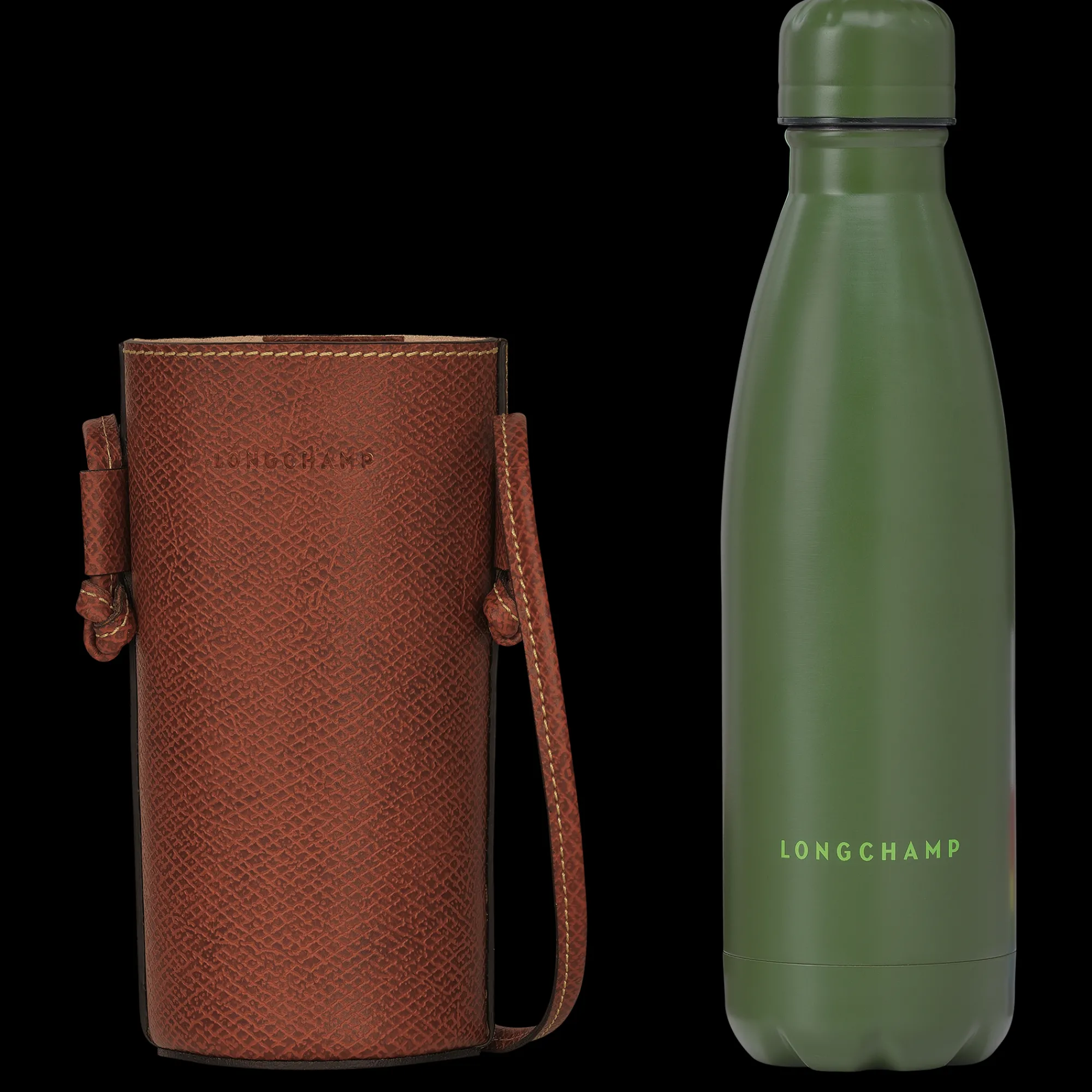 Sale Longchamp Porte-gourde Épure Brun