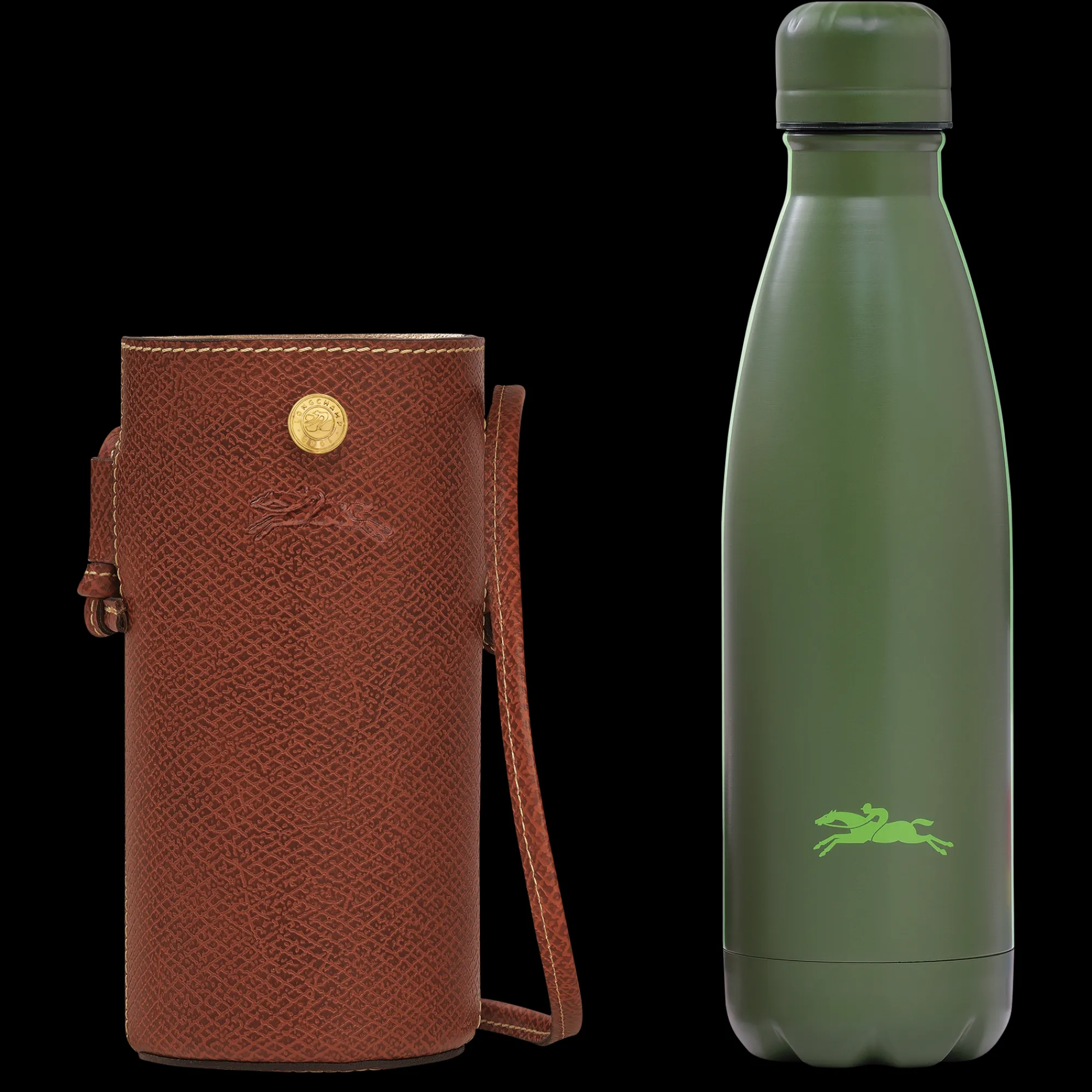 Sale Longchamp Porte-gourde Épure Brun