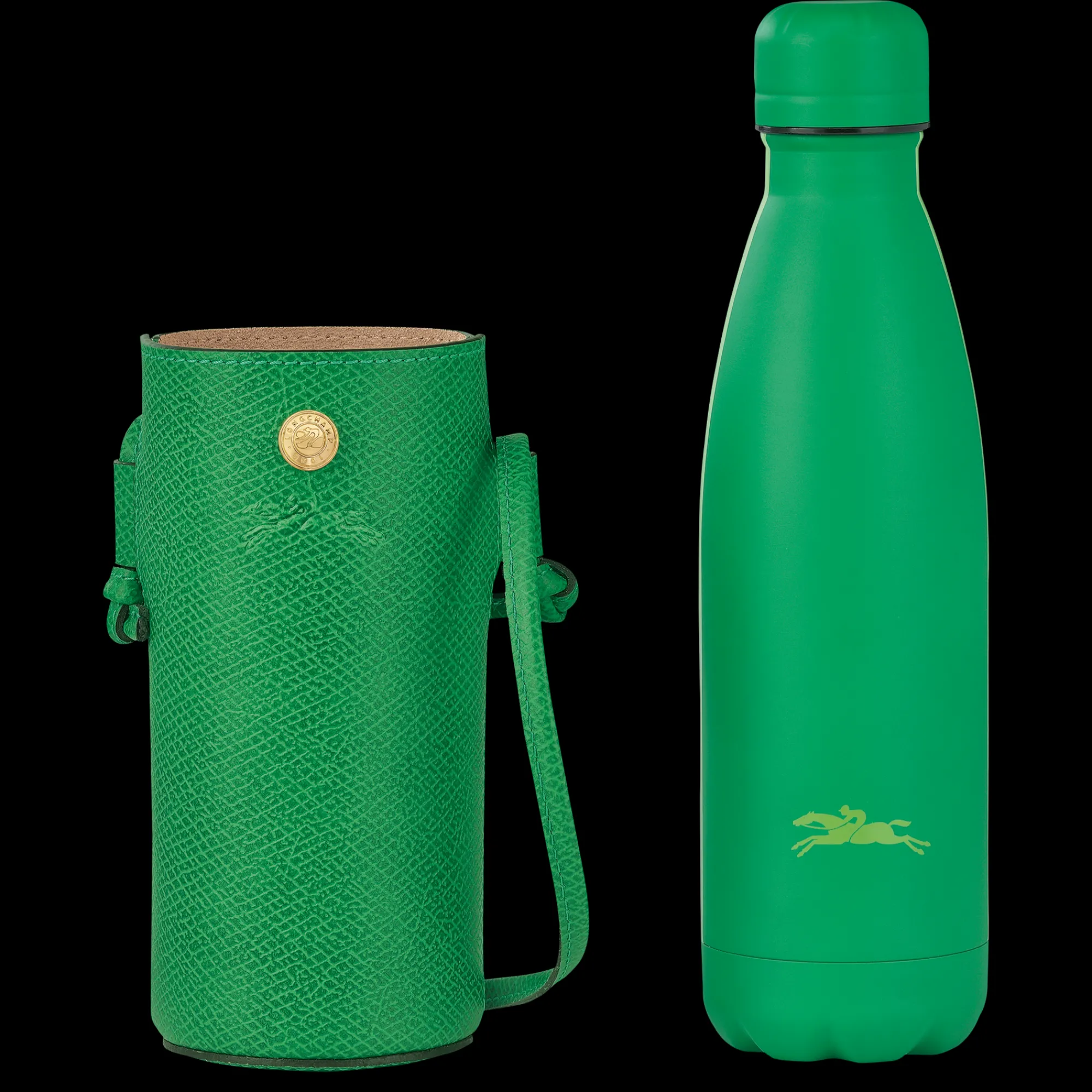 Online Longchamp Porte-gourde Épure Vert