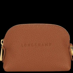 Sale Longchamp Porte-monnaie Le Foulonné Caramel