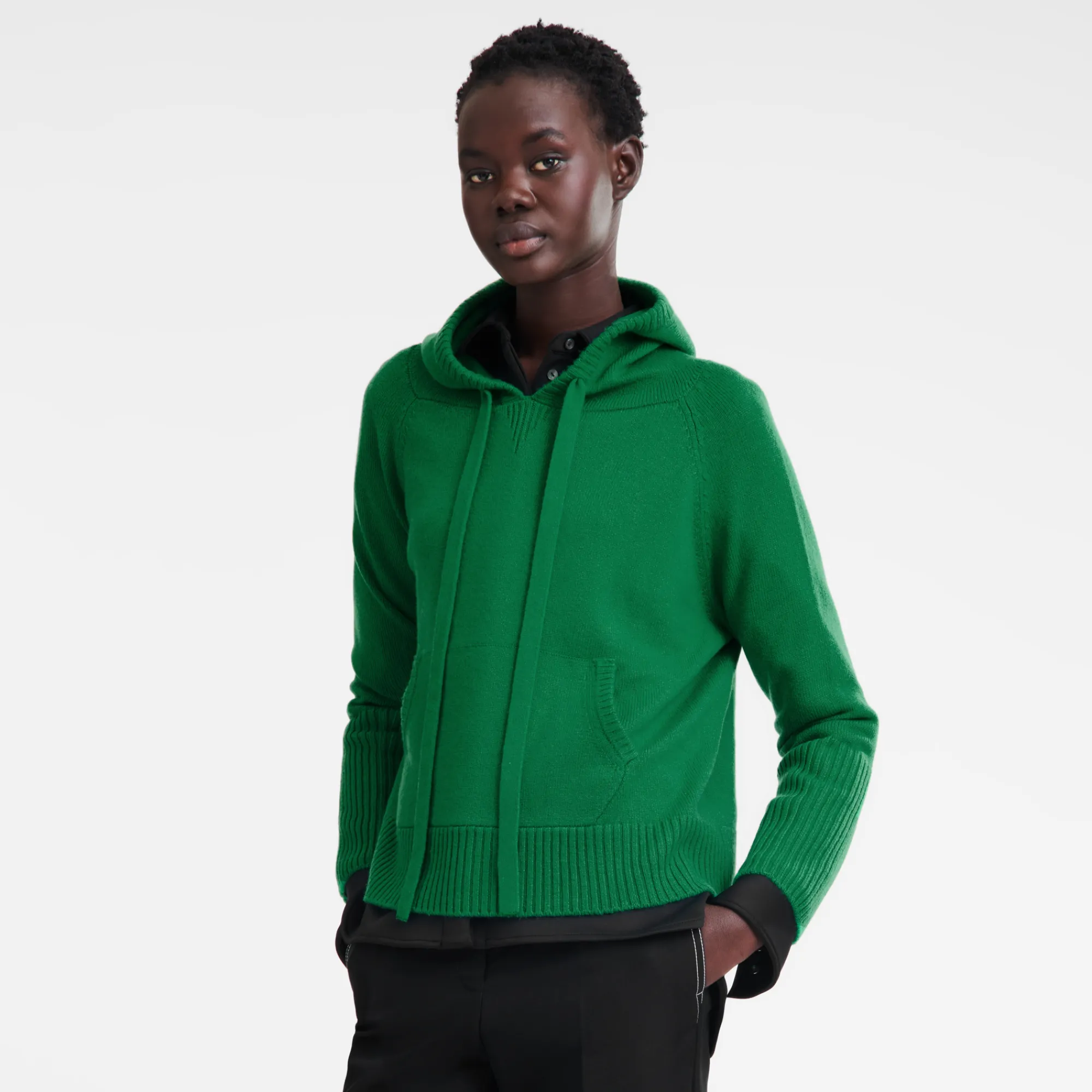 Discount Longchamp Pull à Capuche Vert