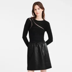 Best Longchamp Pull Cintré Noir