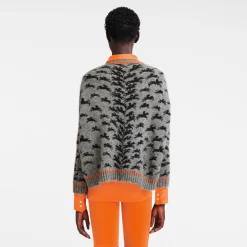 Best Longchamp Pull Col Rond Gris