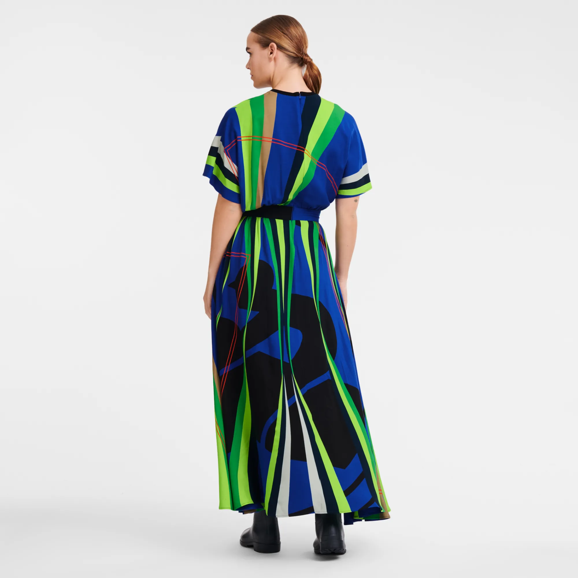 Clearance Longchamp Robe Longue Vert