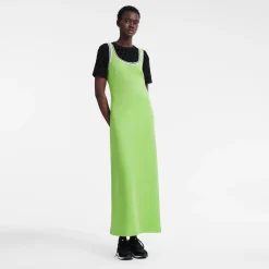 Outlet Longchamp Robe Longue Vert Lumière