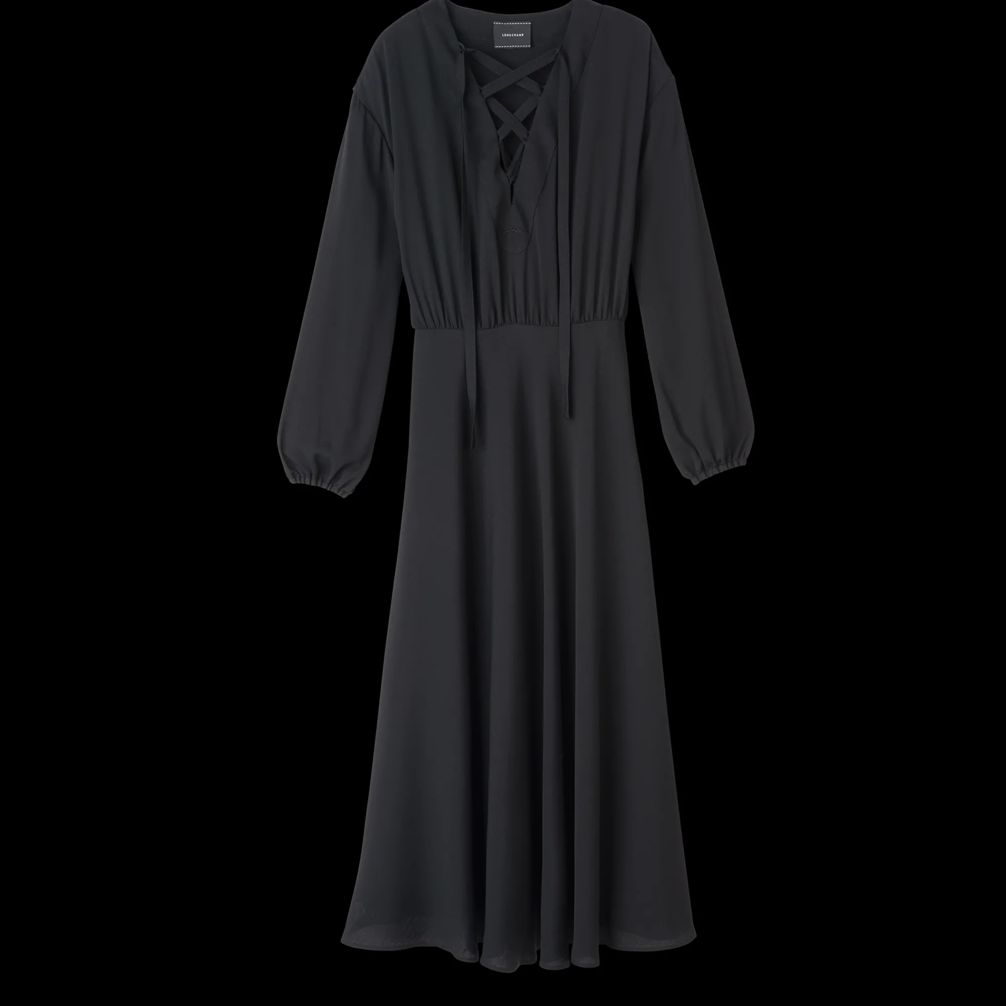 Hot Longchamp Robe Longue Noir