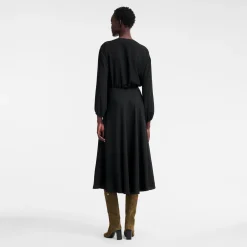 Hot Longchamp Robe Longue Noir