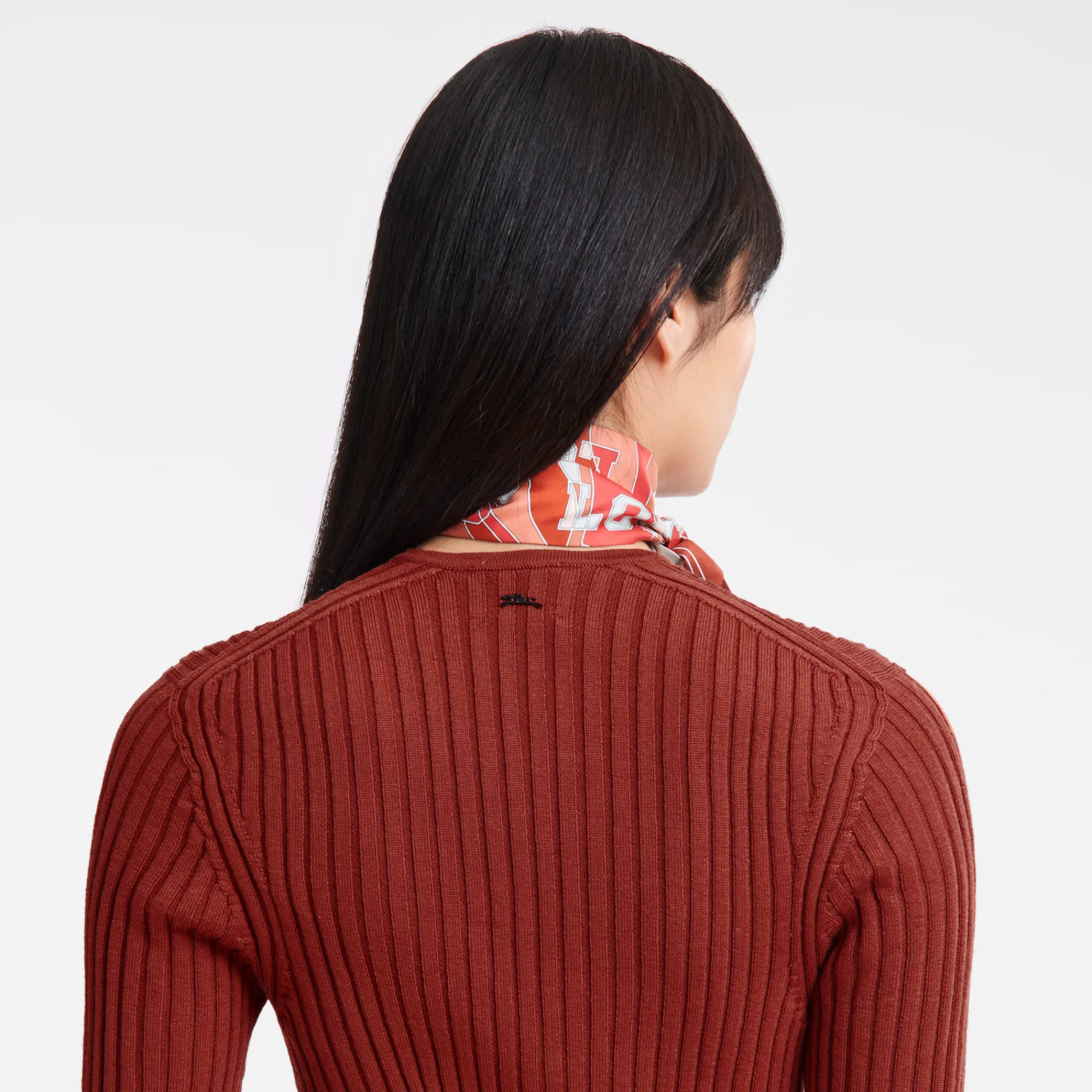 Best Longchamp Robe Longue Ajustée Châtaigne