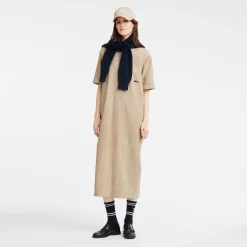 Best Longchamp Robe Longue En Cuir Lin