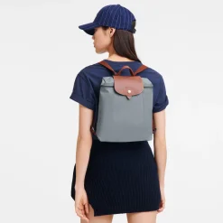 New Longchamp Sac à Dos M Le Pliage Original Acier