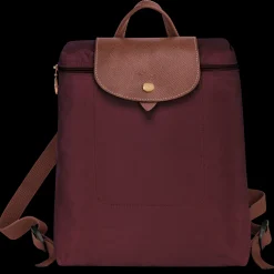 Discount Longchamp Sac à Dos M Le Pliage Original Bordeaux