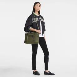 Outlet Longchamp Sac à Main L 3D Kaki