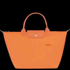 Discount Longchamp Sac à Main M Le Pliage Green Orange