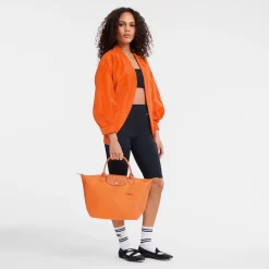 Discount Longchamp Sac à Main M Le Pliage Green Orange