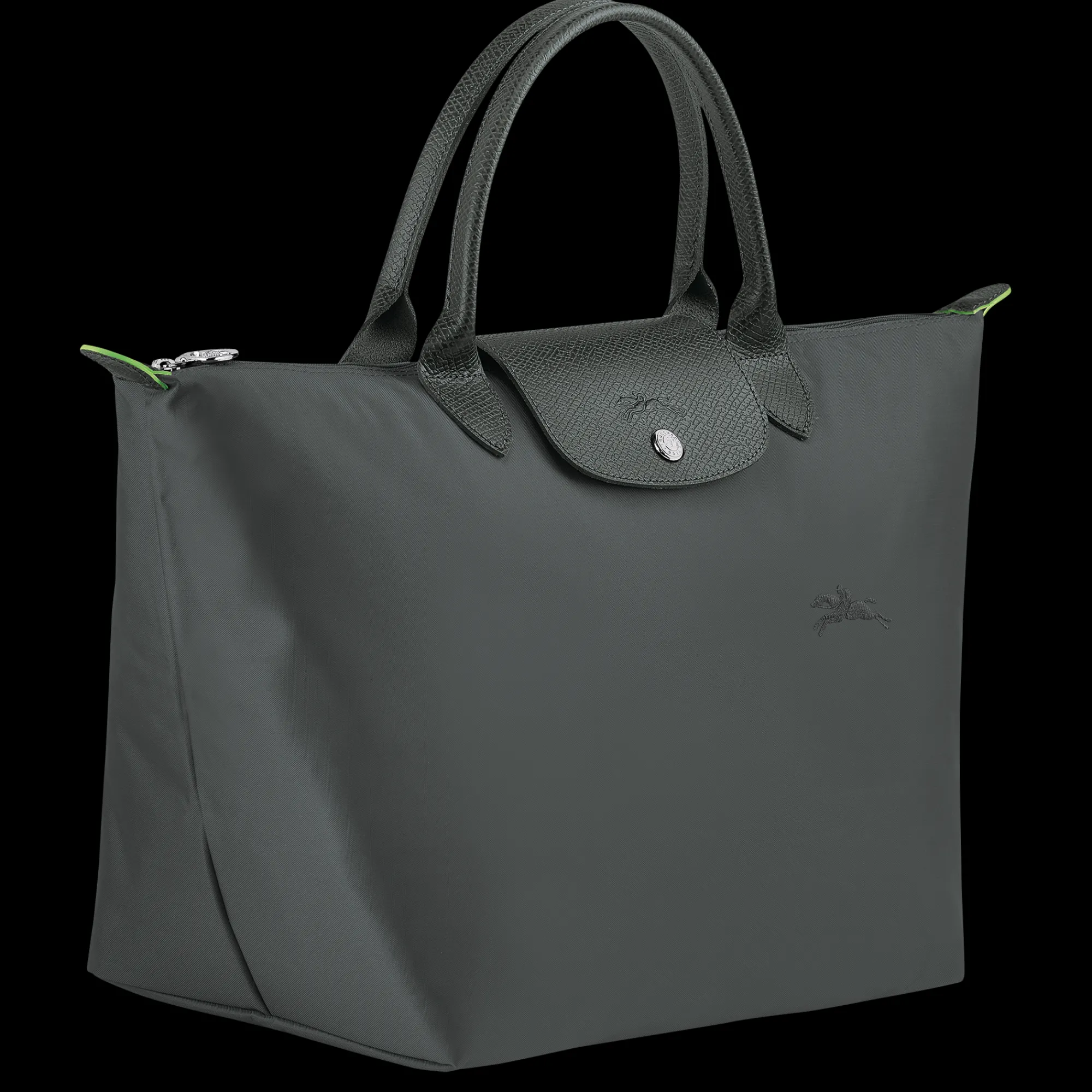 Online Longchamp Sac à Main M Le Pliage Green Graphite
