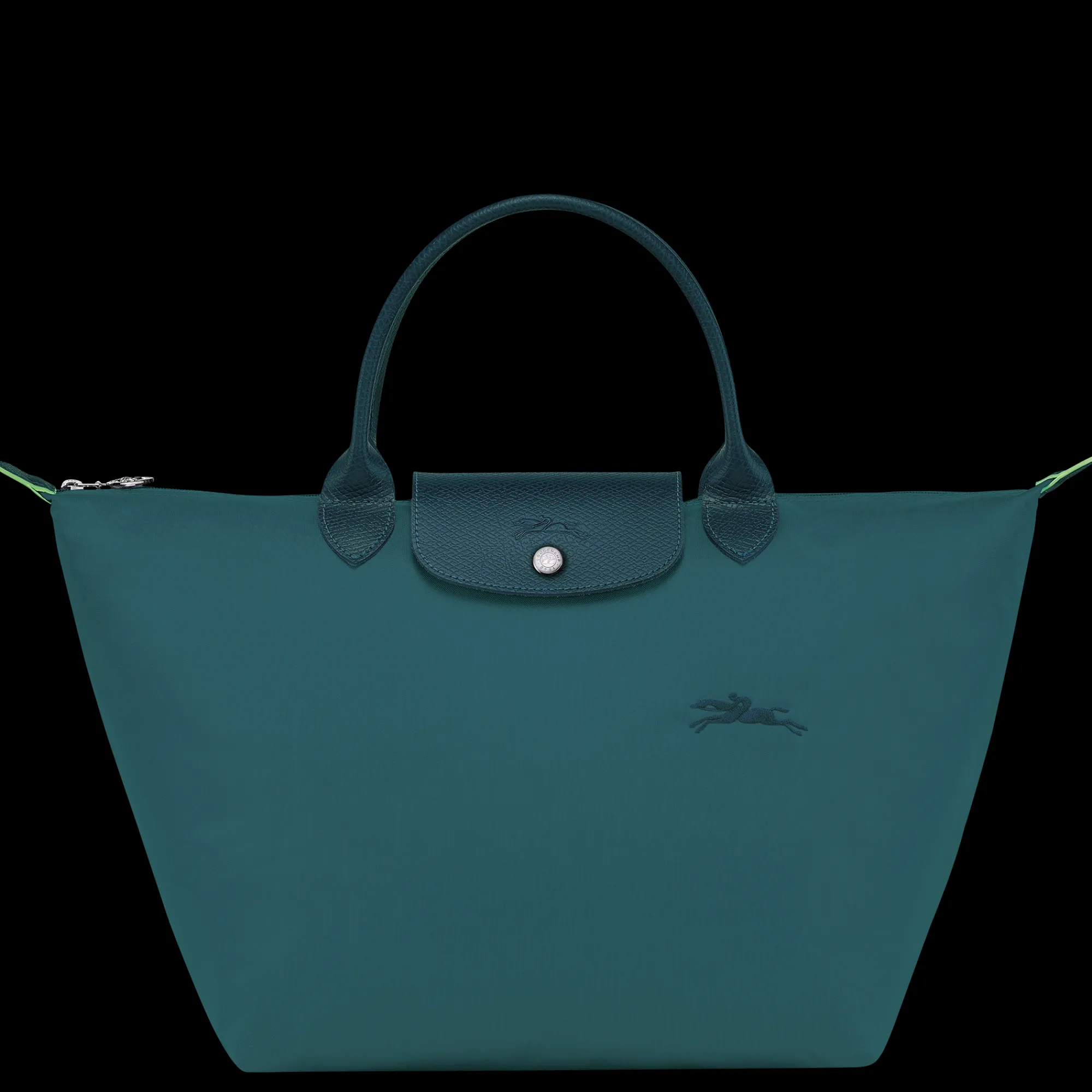 New Longchamp Sac à Main M Le Pliage Green Paon