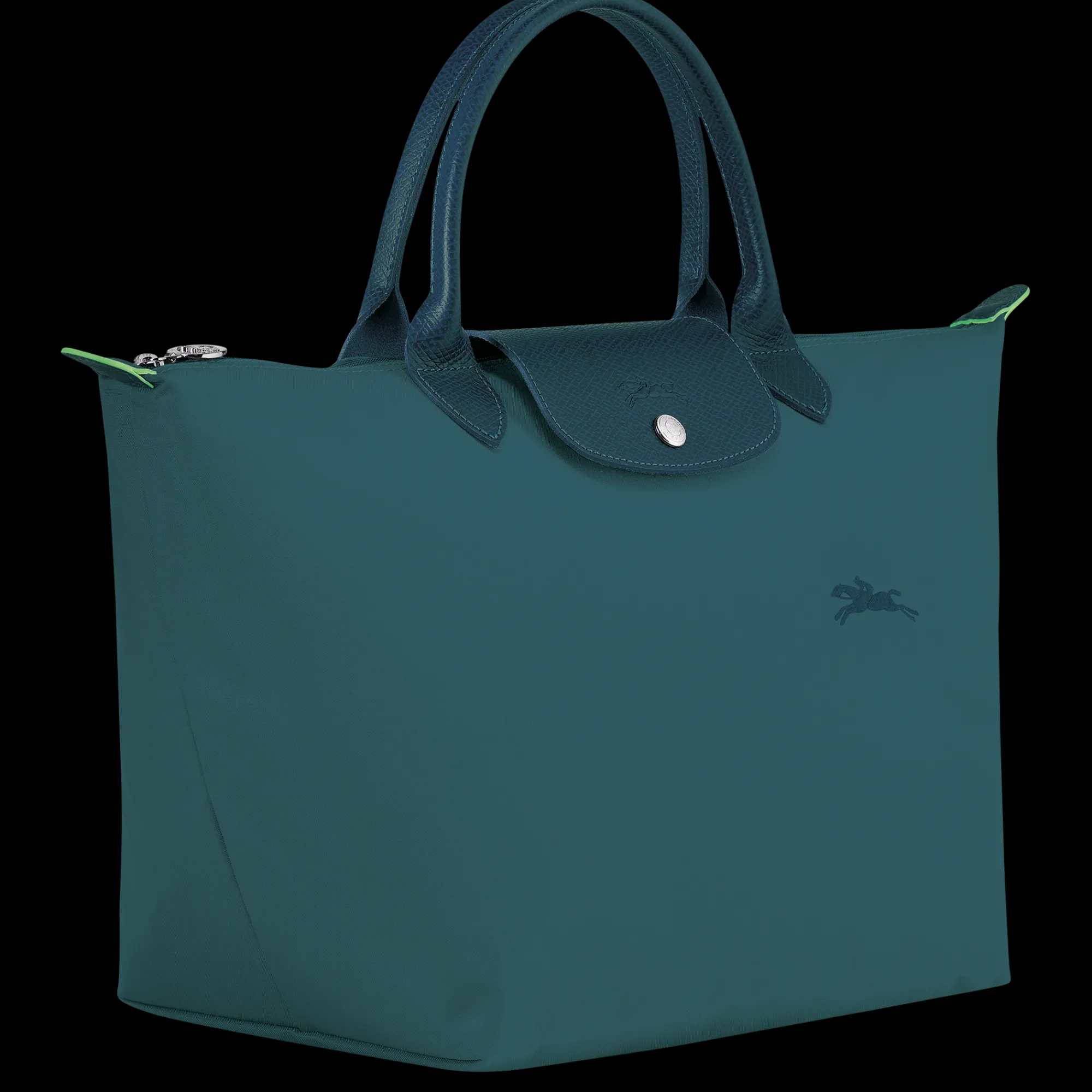 New Longchamp Sac à Main M Le Pliage Green Paon