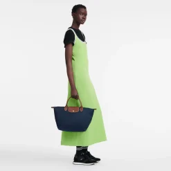 Online Longchamp Sac à Main M Le Pliage Original Marine