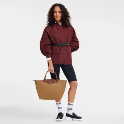 Hot Longchamp Sac à Main M Le Pliage Original Chamois