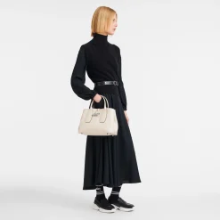Outlet Longchamp Sac à Main M Le Roseau Ecru