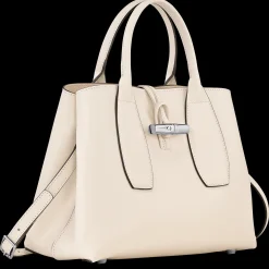 Outlet Longchamp Sac à Main M Le Roseau Ecru