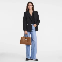 Discount Longchamp Sac à Main M Le Roseau Cognac