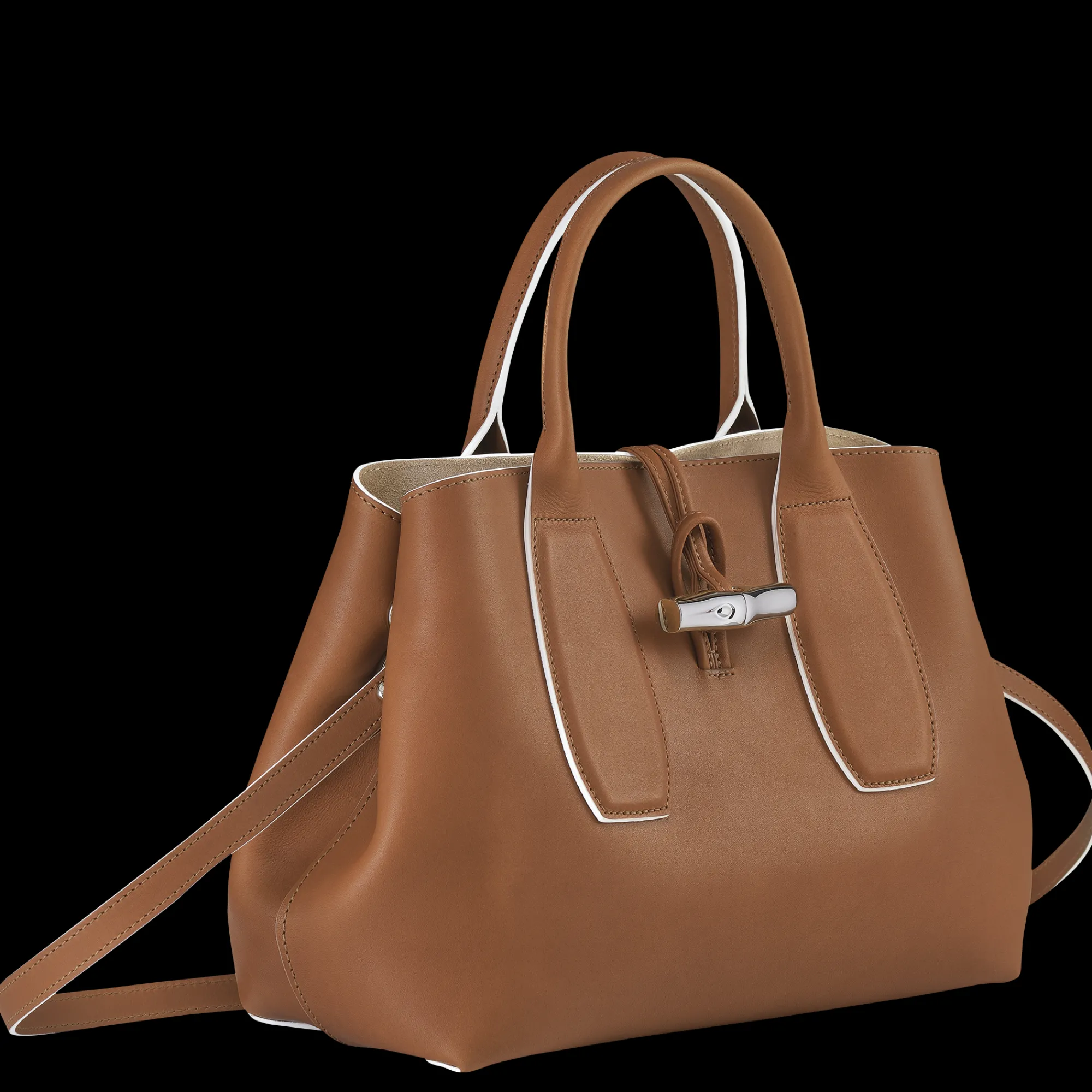 Discount Longchamp Sac à Main M Le Roseau Cognac