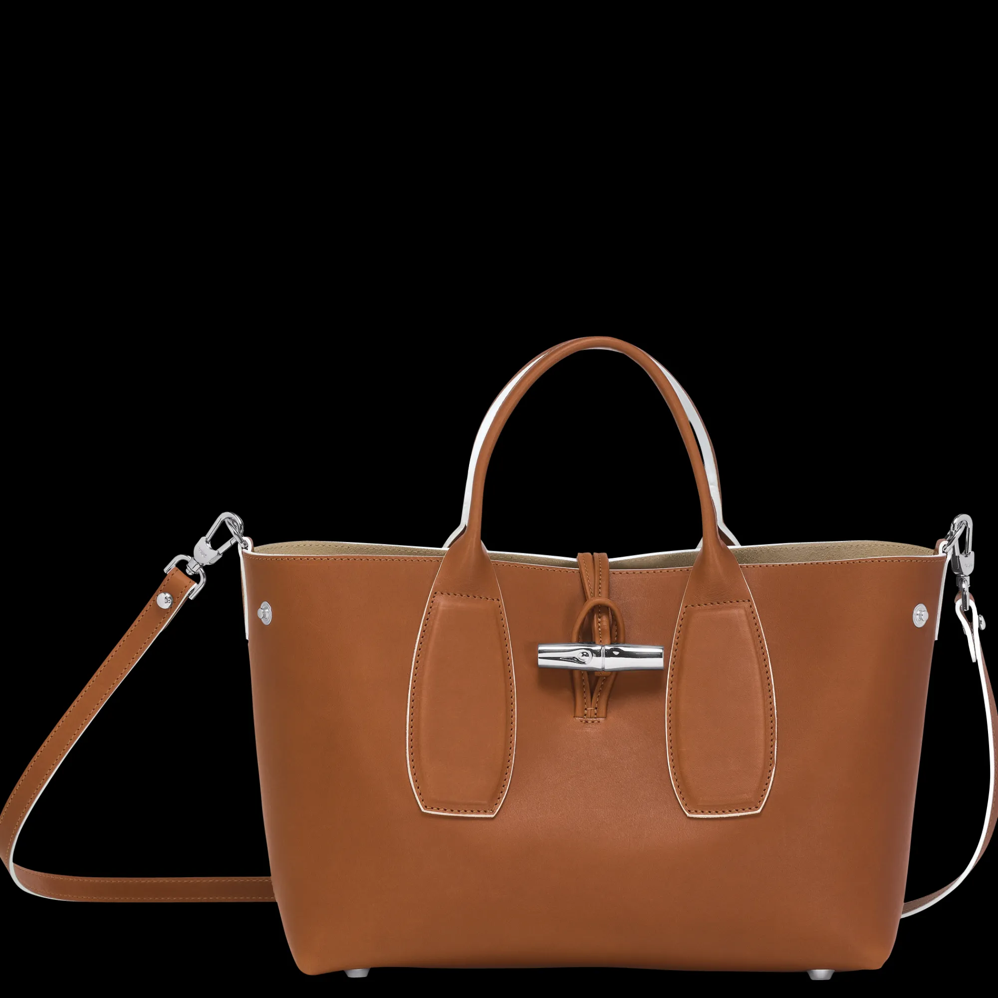 Discount Longchamp Sac à Main M Le Roseau Cognac