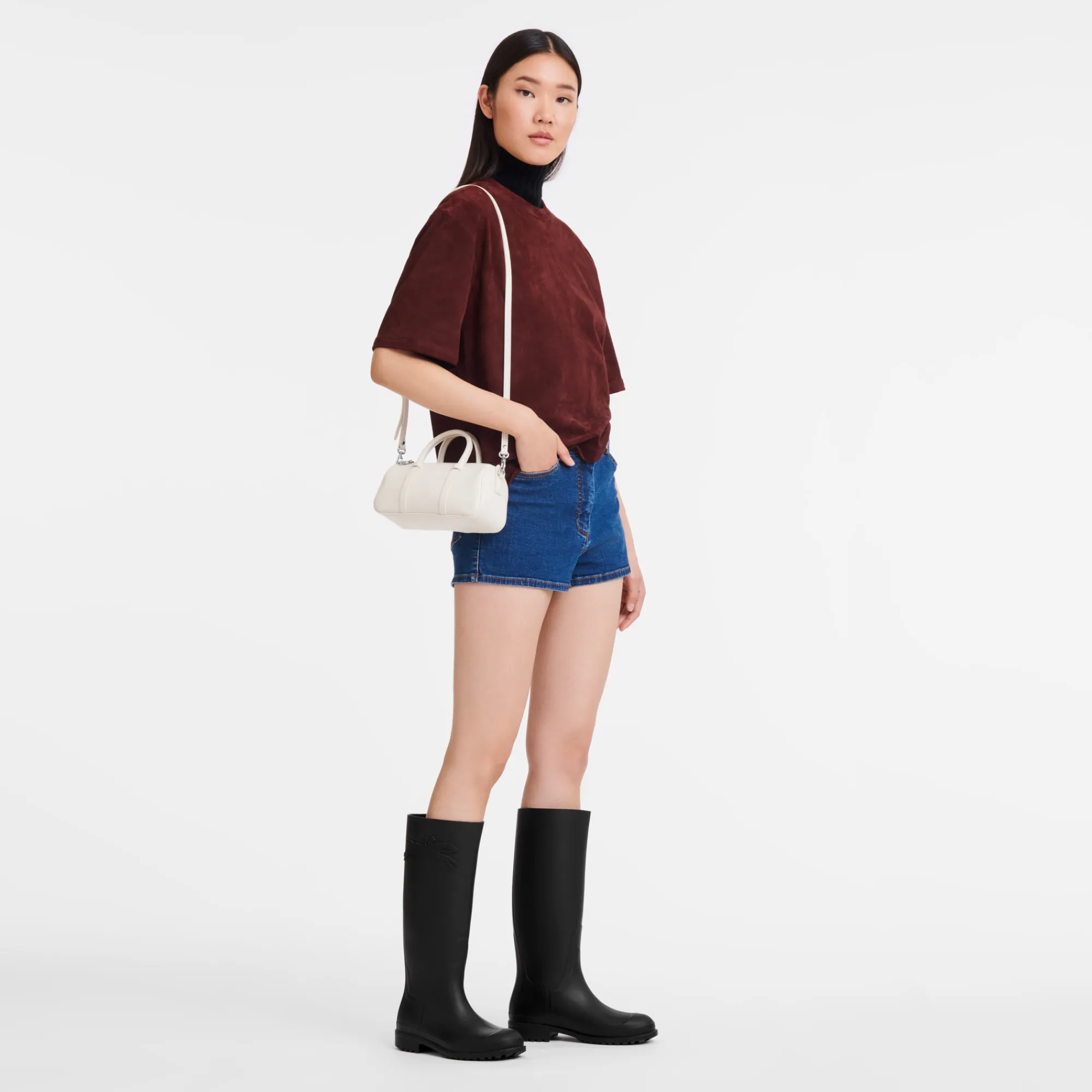 Clearance Longchamp Sac à Main S Daylong Ecru