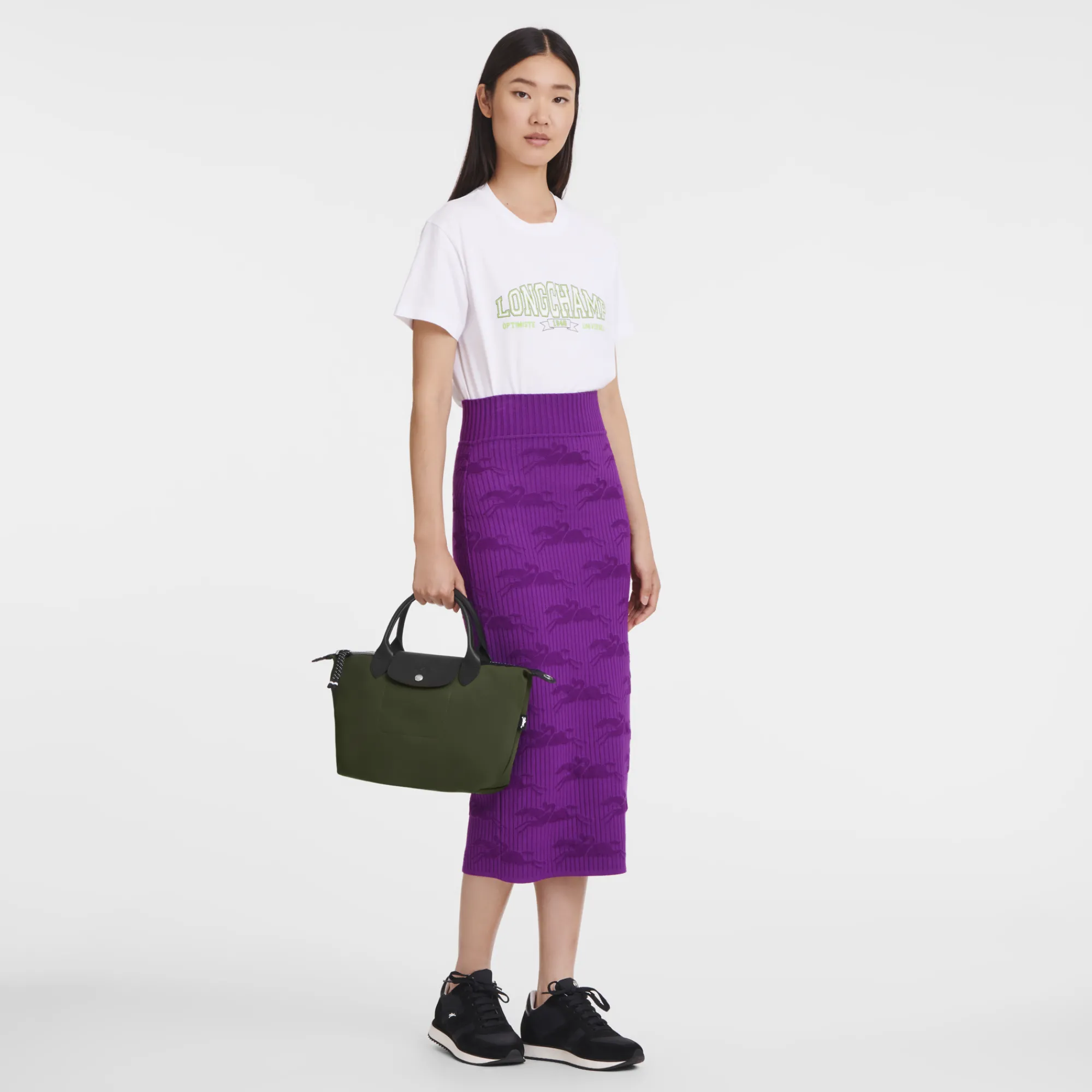Clearance Longchamp Sac à Main S Le Pliage Energy Kaki