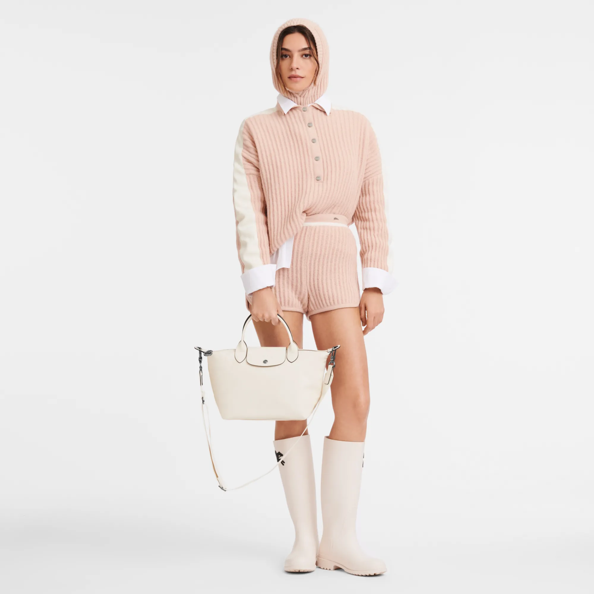 Sale Longchamp Sac à Main S Le Pliage Xtra Ecru