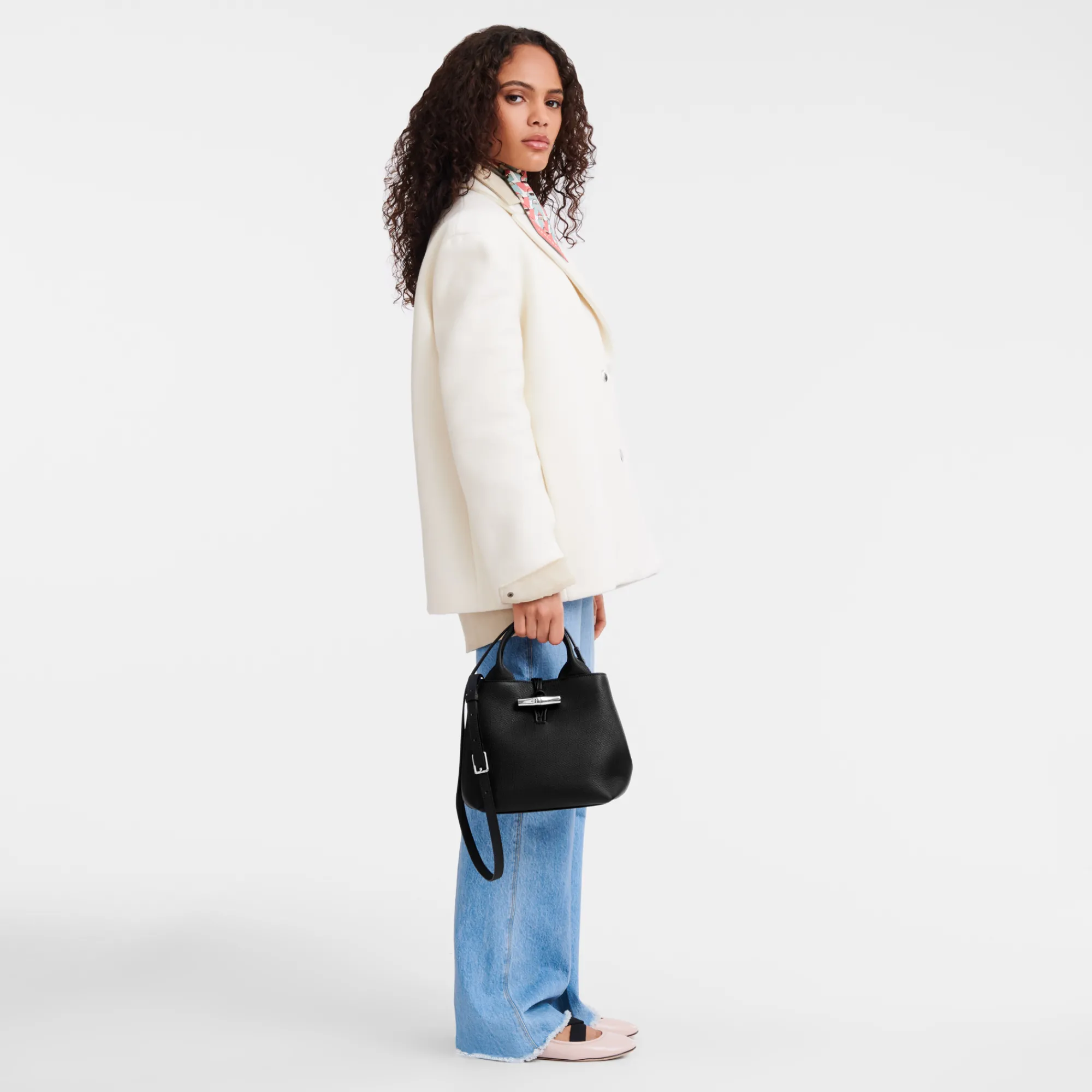 Longchamp Sac à Main S Le Roseau Noir