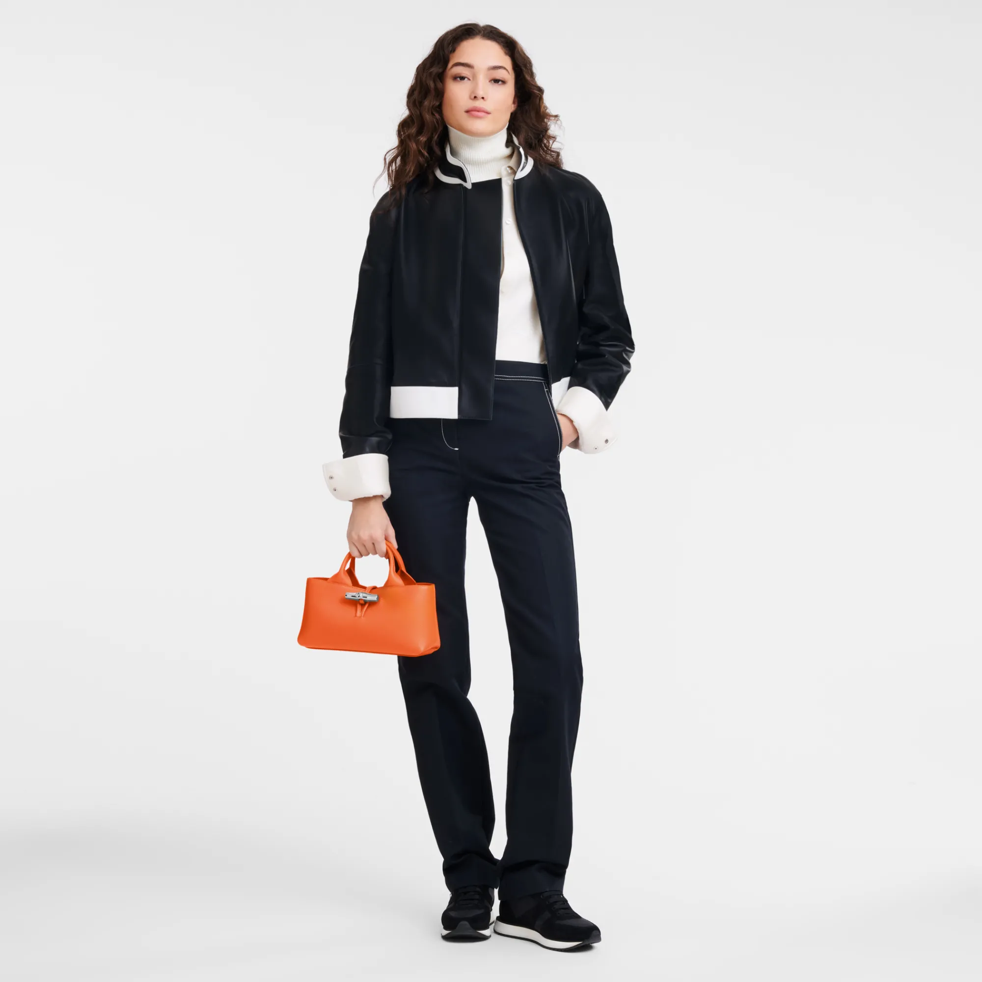 Longchamp Sac à Main S Le Roseau Orange