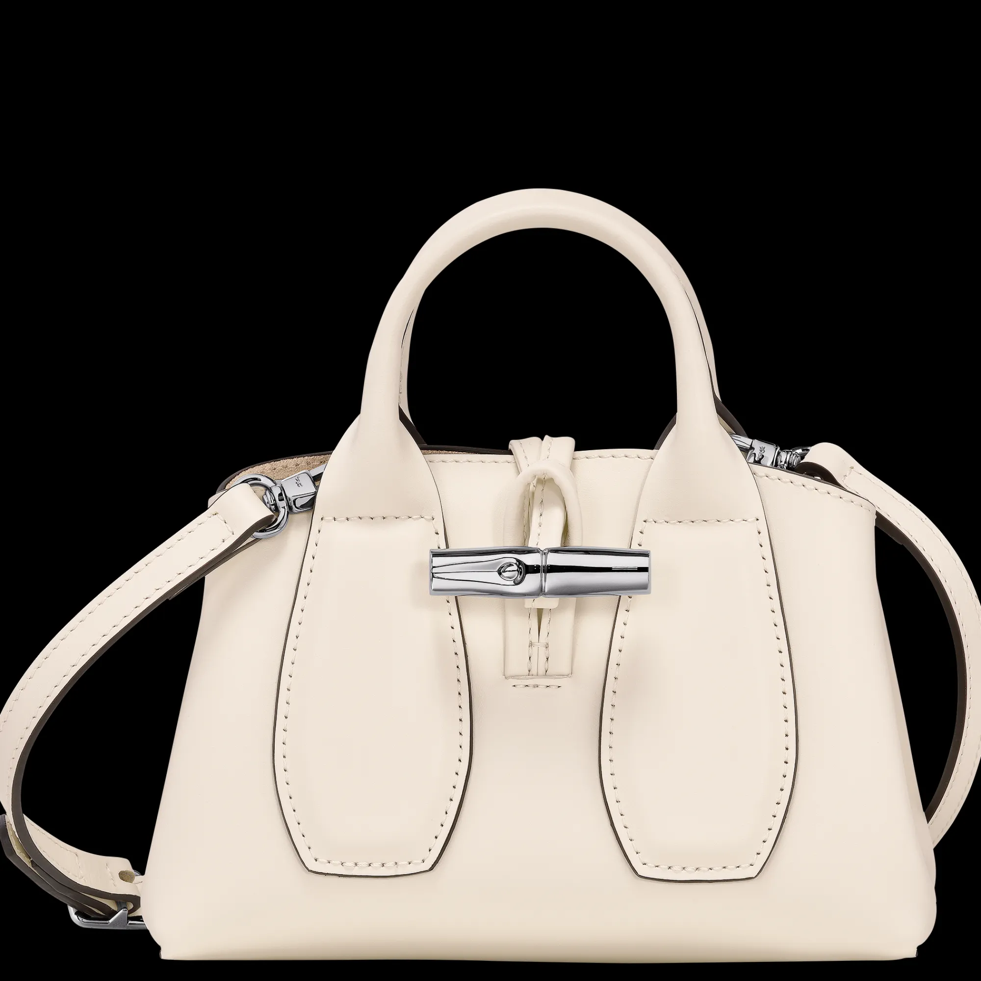 New Longchamp Sac à Main XS Le Roseau Ecru