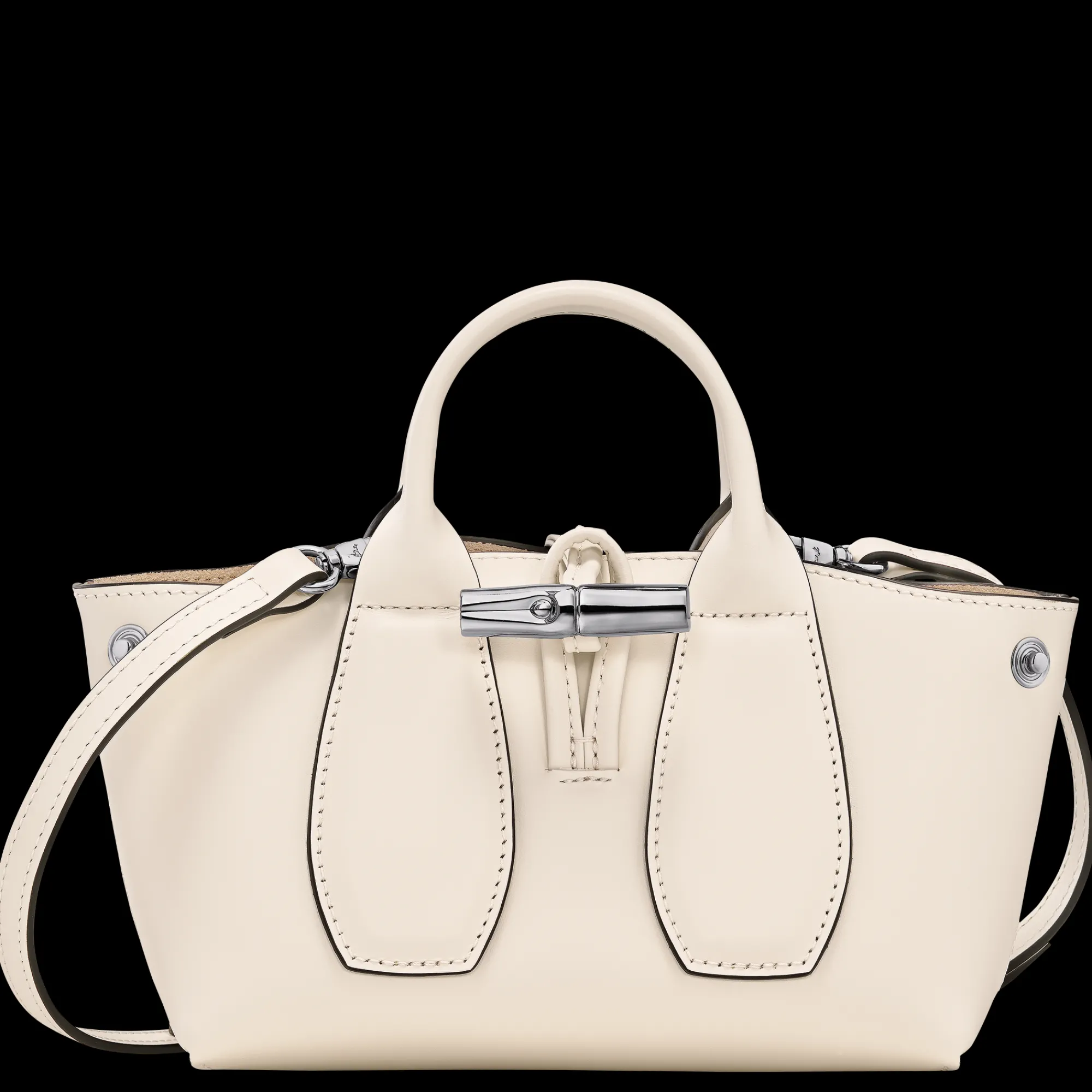 New Longchamp Sac à Main XS Le Roseau Ecru