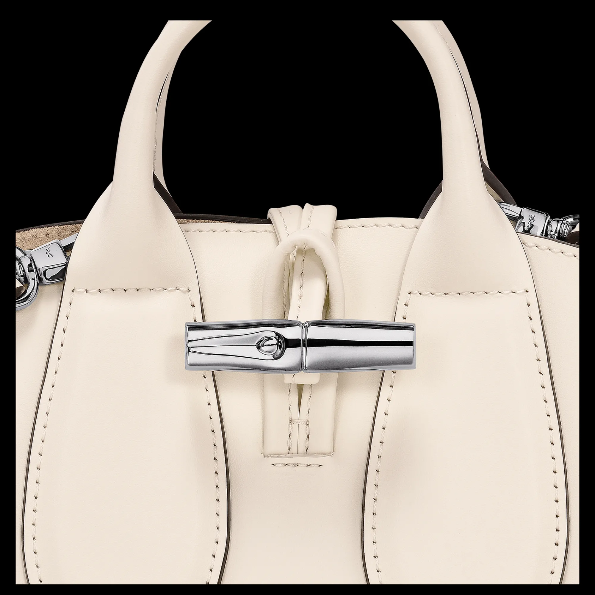 New Longchamp Sac à Main XS Le Roseau Ecru
