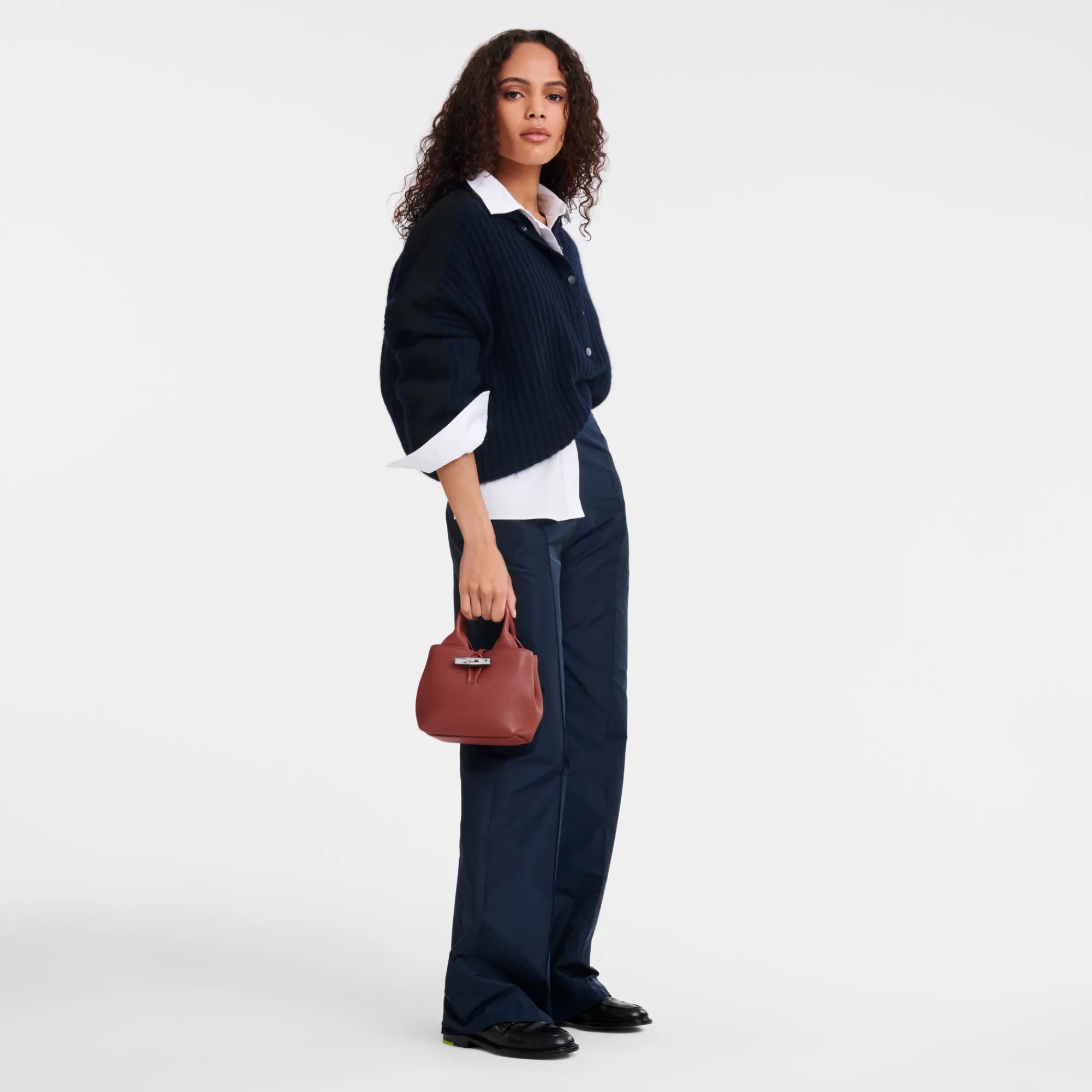 Online Longchamp Sac à Main XS Le Roseau Châtaigne