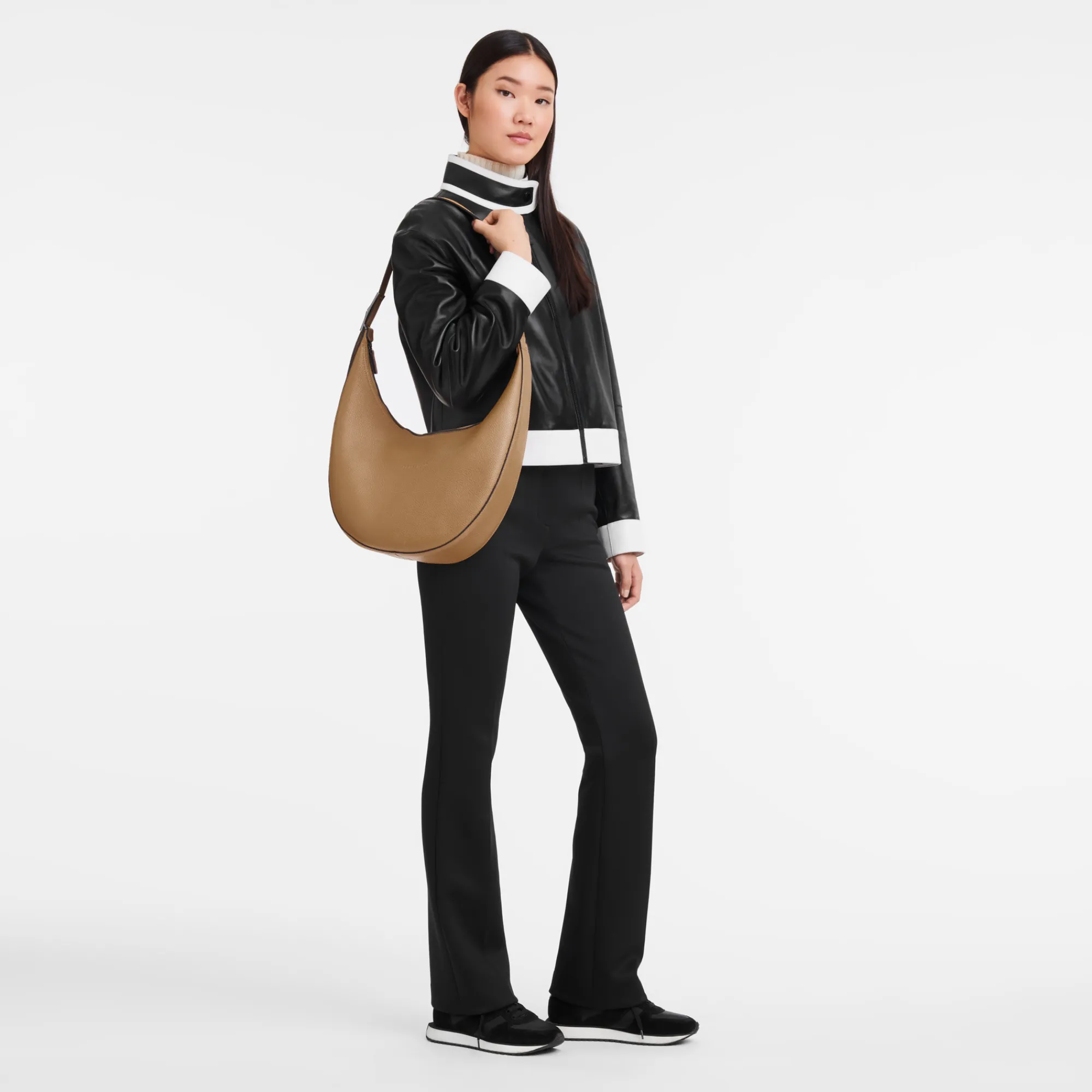 Outlet Longchamp Sac Bandoulière L Le Roseau Essential Chamois