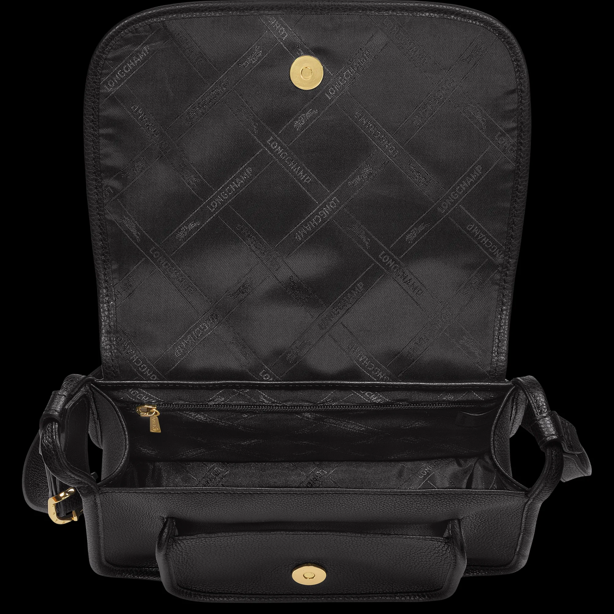 Sale Longchamp Sac Bandoulière M Le Foulonné Noir
