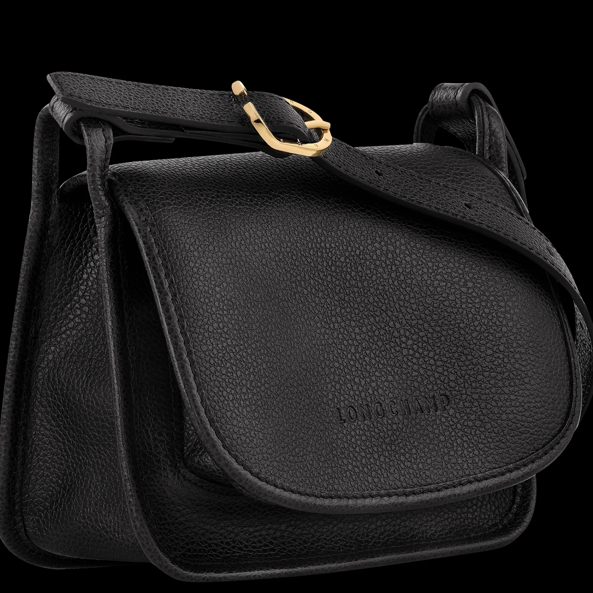 Clearance Longchamp Sac Bandoulière S Le Foulonné Noir