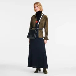 New Longchamp Sac Bandoulière S Le Foulonné Noir