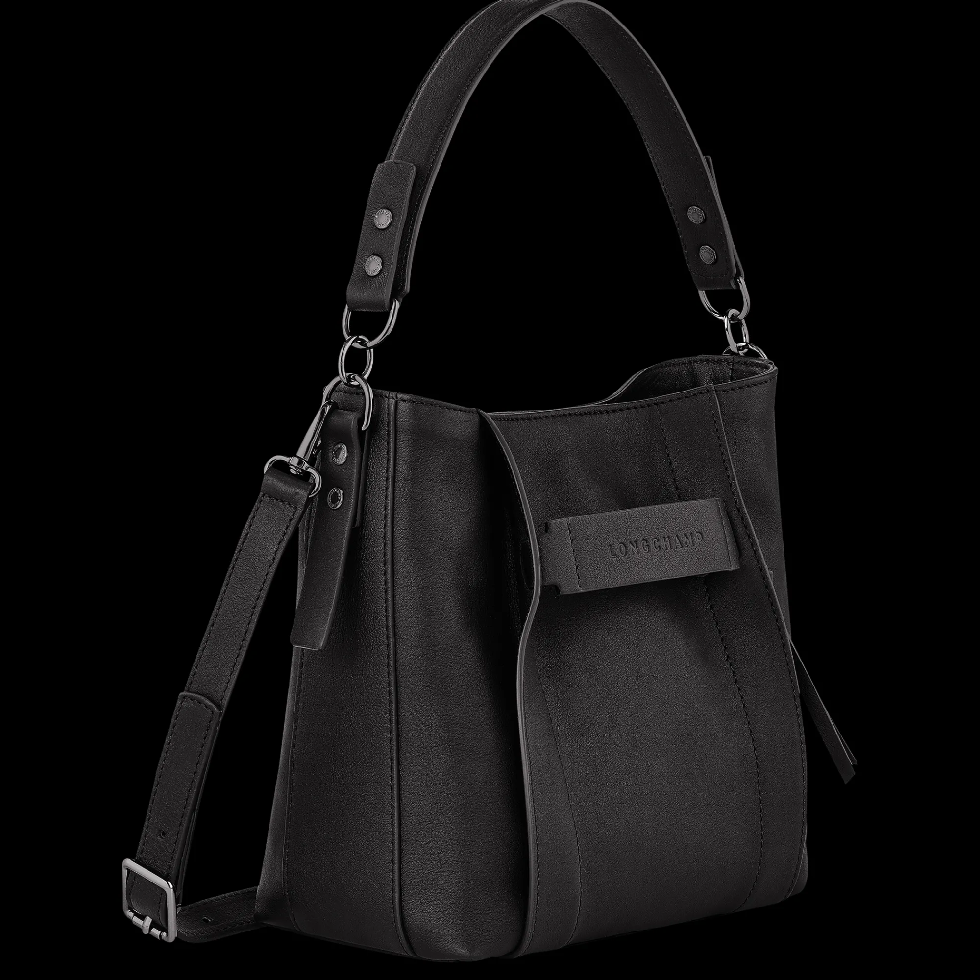 Clearance Longchamp Sac Bandoulière S 3D Noir