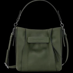 Best Longchamp Sac Bandoulière S 3D Kaki