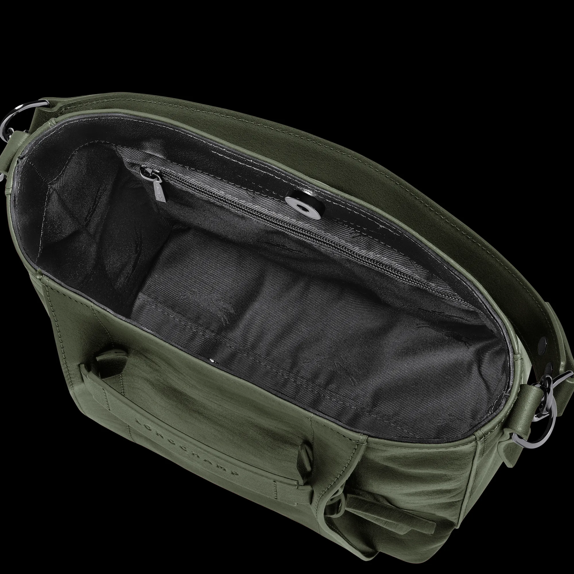 Best Longchamp Sac Bandoulière S 3D Kaki