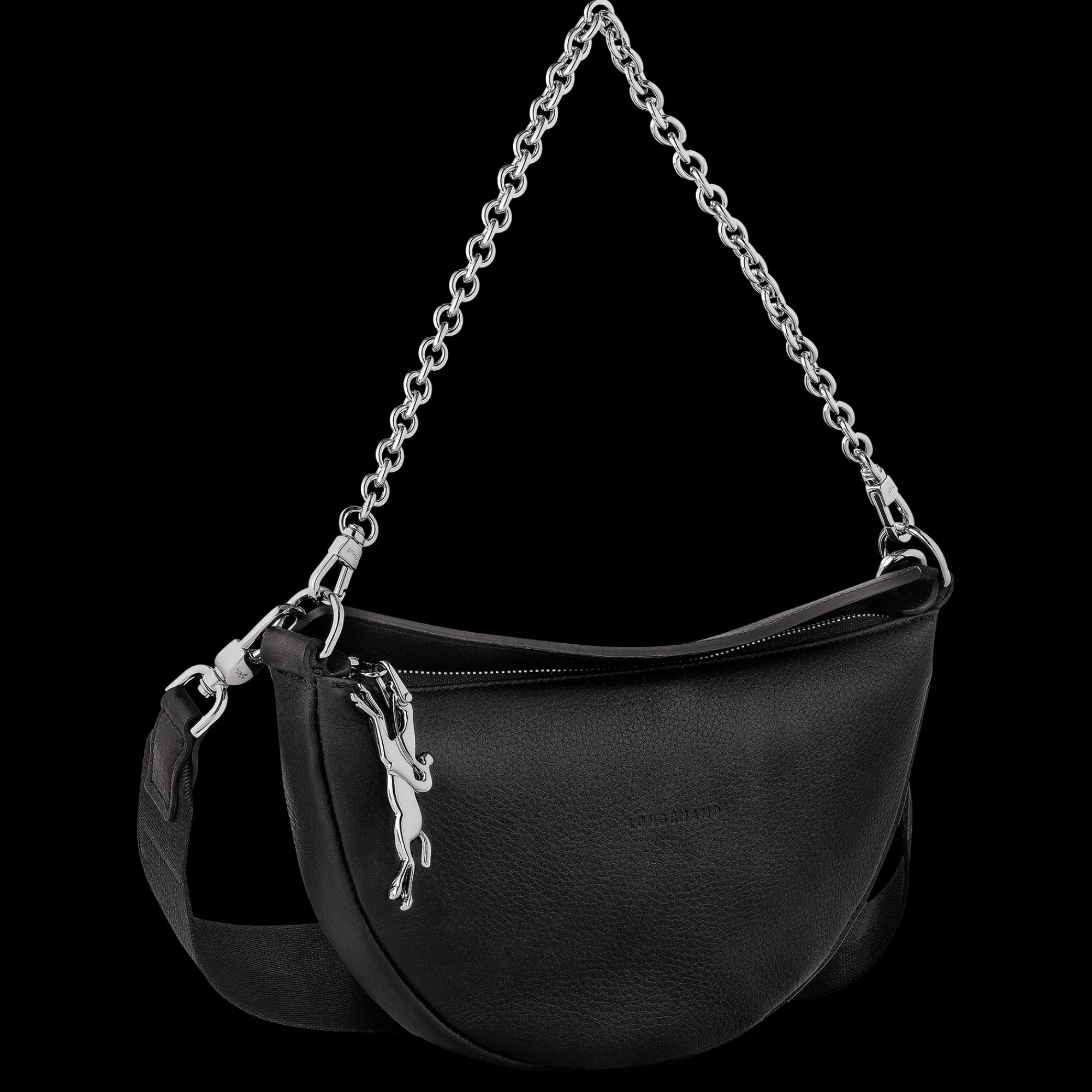 Clearance Longchamp Sac Bandoulière S Smile Noir