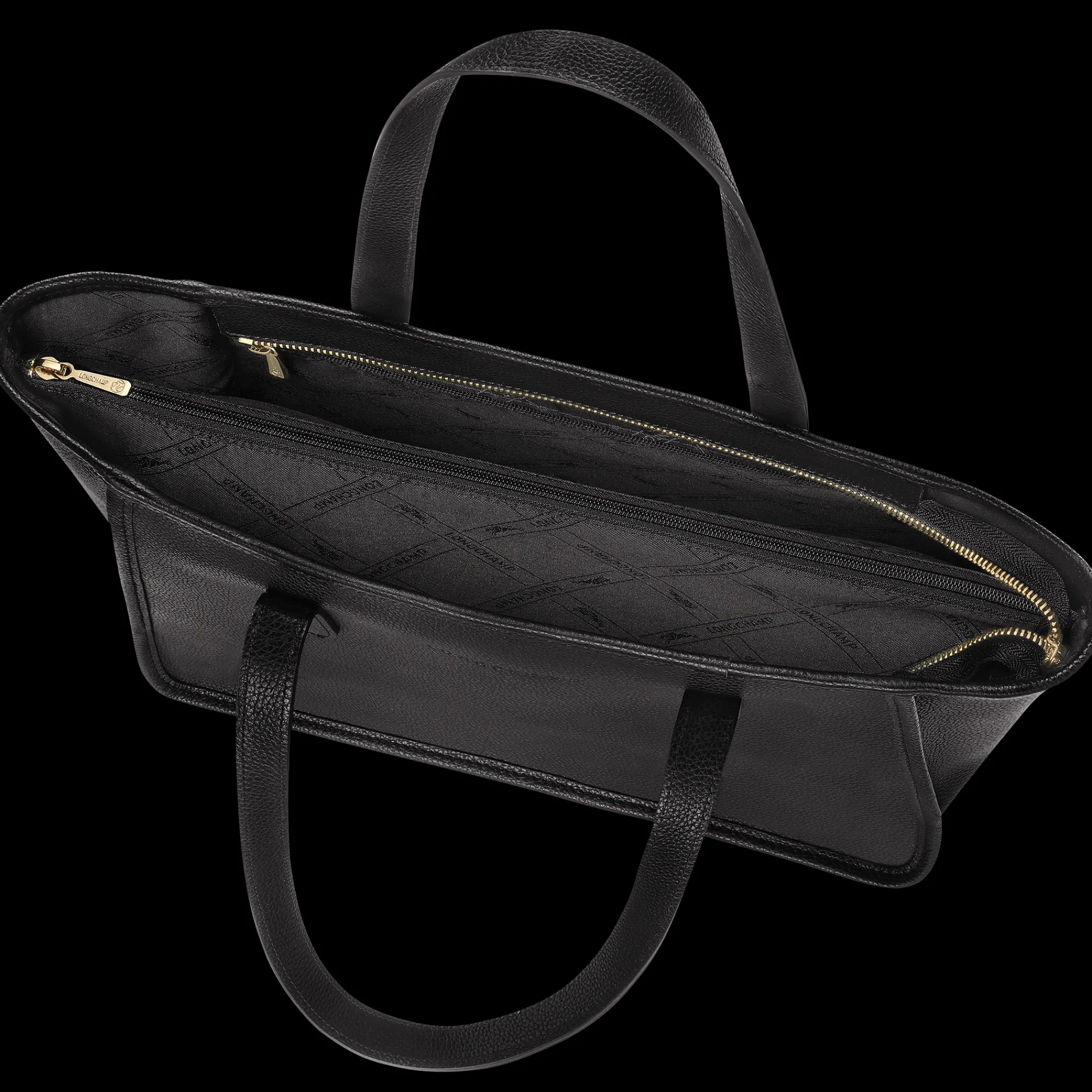 Longchamp Sac Cabas L Le Foulonné Noir
